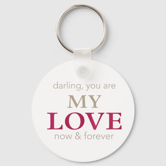you are my Love Cushion Keychain (Front)
