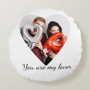 You Are My Lover – Romantic Heart Design Round Pillow
