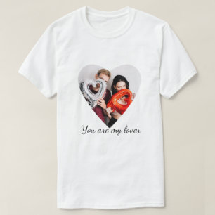 You Are My Lover – Romantic Heart Design T-Shirt