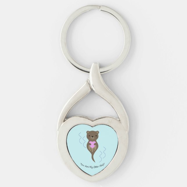 You are My Otter Half Keychain (Front)