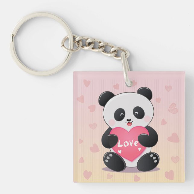 You Are My Panda-mic Love Keychain (Front)