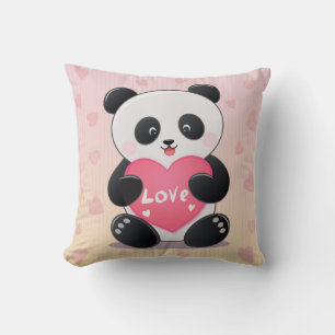 You Are My Panda-mic Love Throw Pillow