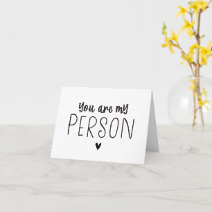 You are my person folded card