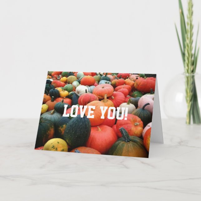 YOU ARE MY "PUMPKIN FOR LIFE" HALLOWEEN CARD (Front)
