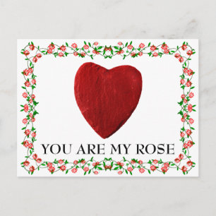 You are my rose postcard