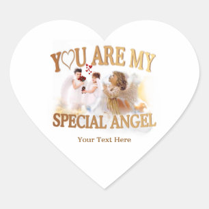 You Are My Special Angel – Customize It! Heart Sticker