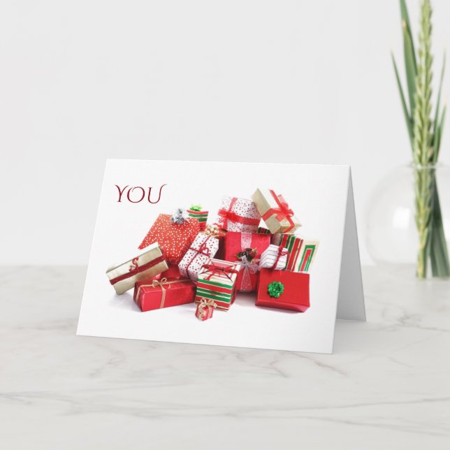 YOU ARE "MY SPECIAL CHRISTMAS GIFT" HOLIDAY CARD (Front)