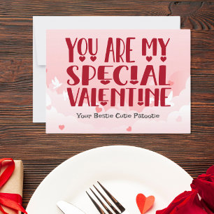 You are my special valentine, personalize holiday card