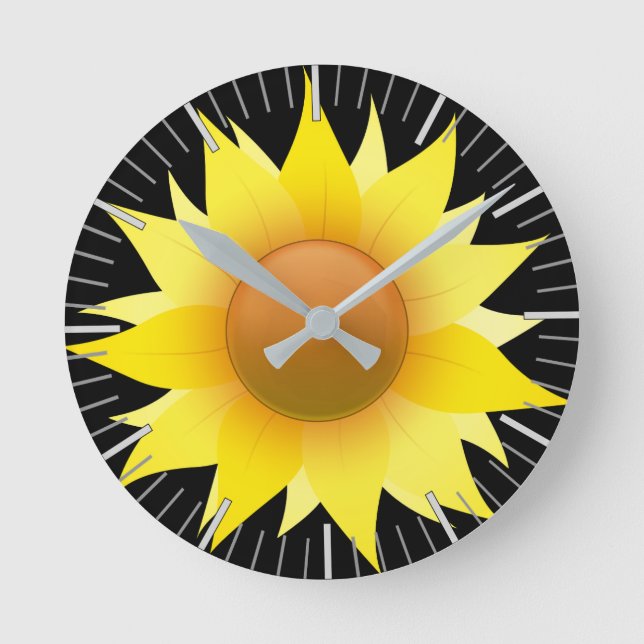 You Are My Sunflower Round Clock (Front)