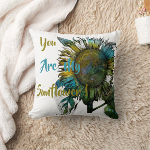 You Are My Sunflower Throw Pillow