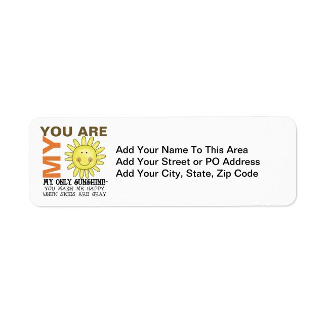 You Are My Sunshine (Front)