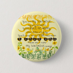 You are my Sunshine 2 Inch Round Button