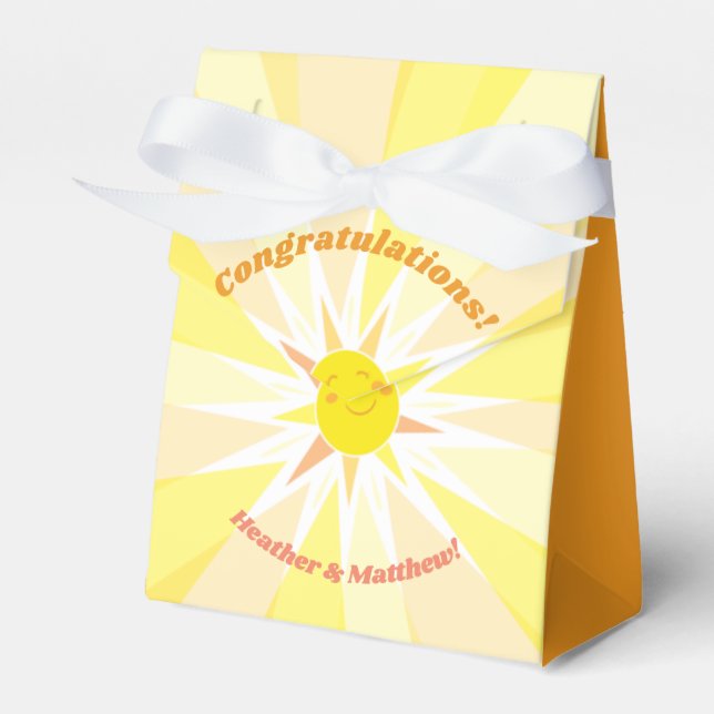 You are my Sunshine Baby Shower  Favor Box (Front Side)