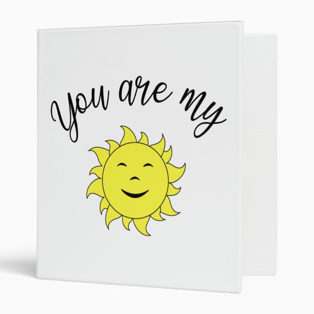 You are my sunshine binder (Front/Inside)