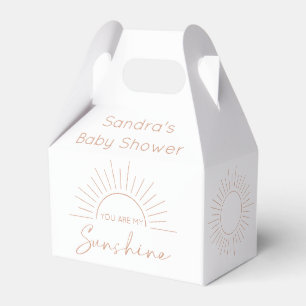 You Are My Sunshine Boho Baby Shower Favor Box