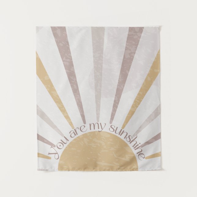 You are my sunshine boho sun tapestry (Front)