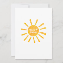 You Are My Sunshine Card