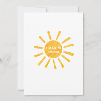 You Are My Sunshine Card