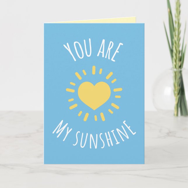 You Are My Sunshine Cheerful Card (Front)