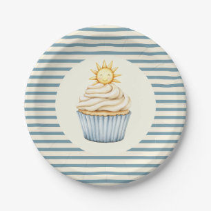 You Are My Sunshine Cupcake Baby Shower  Paper Plate