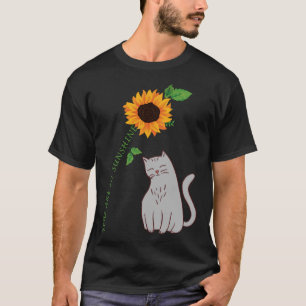 You are my sunshine cute cat sunflower T-Shirt