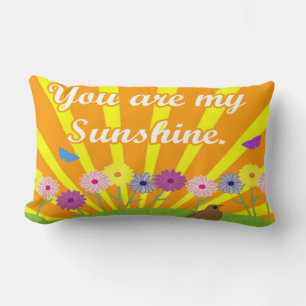 You Are My Sunshine Cute Lumbar Pillow