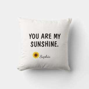 You Are My Sunshine Daughter Gift Throw Pillow