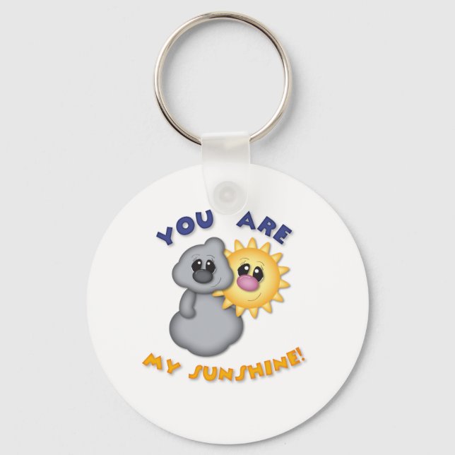 You Are My Sunshine Design Keychain (Front)