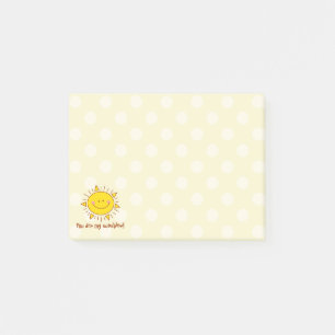 You Are My Sunshine Happy Cute Sunny Day Post-it Notes