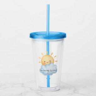 You Are My Sunshine Happy Sun Cloud Acrylic Tumbler