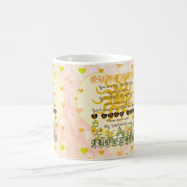 You Are My Sunshine Hearts Coffee Mug (Center)