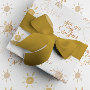 You Are My Sunshine in Yellow Wrapping Paper