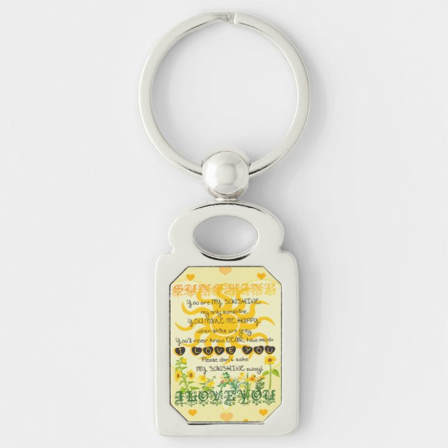You Are My Sunshine Keychain (Front)