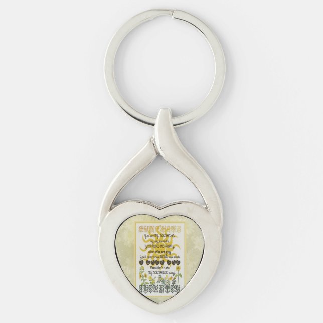You are my sunshine. keychain (Front)