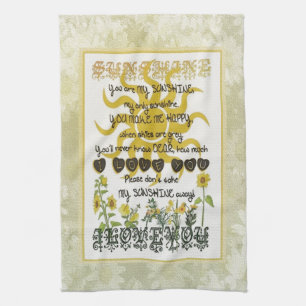 You are my sunshine kitchen towel