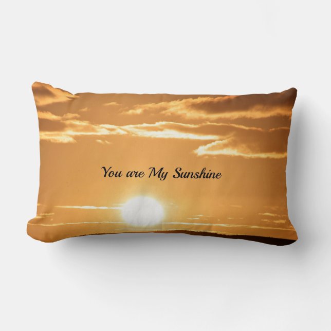You are my sunshine lumbar pillow (Front)