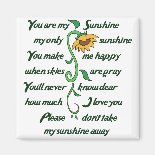 You are my Sunshine Magnet (Front)