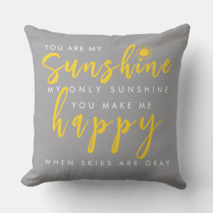 You Are My Sunshine Mom Throw Pillow