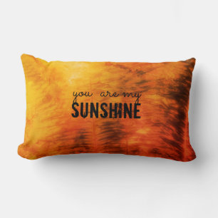 you are my sunshine nature art l quote pillow