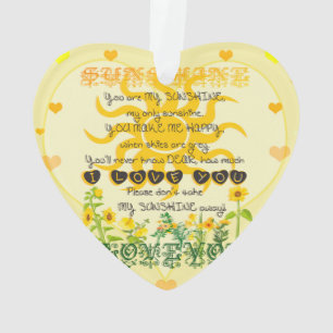 You are my Sunshine Ornament