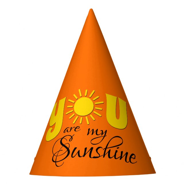 You are my sunshine party hat (Front)