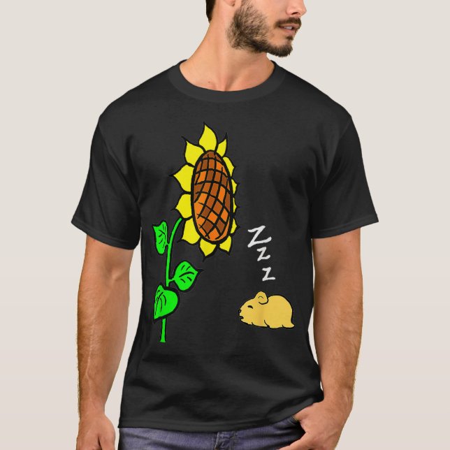 You are my sunshine pet hamster yellow sunflower T-Shirt (Front)