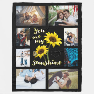 You are my Sunshine Photo Fleece Blanket