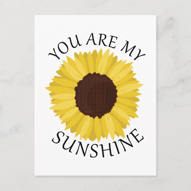 You Are My Sunshine Postcard (Front)