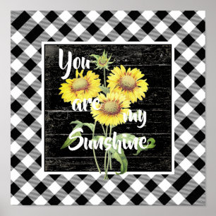 You are my sunshine poster