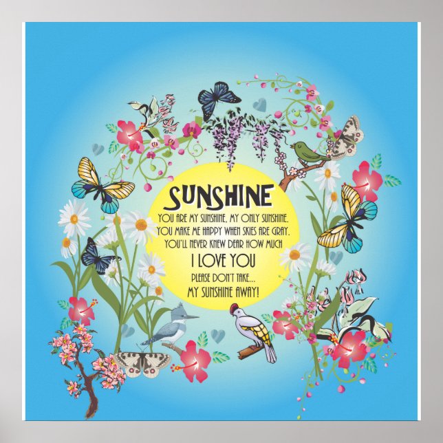 You are my Sunshine Poster (Front)