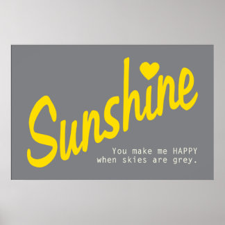 You Are My Sunshine Poster