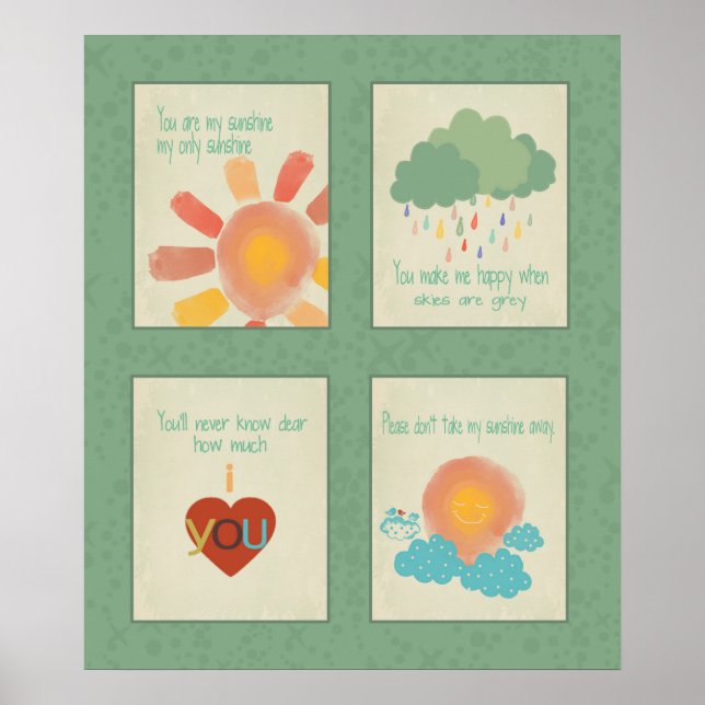 You Are My Sunshine Poster (Front)
