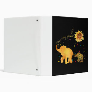 You Are My Sunshine Sunflower Elephant Autism Binder