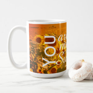 "You are my Sunshine" Sunflower Field Art Coffee Mug
